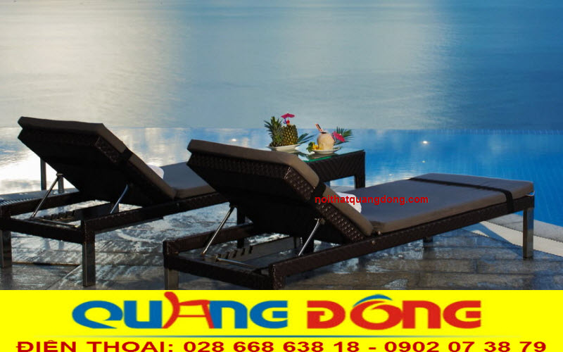 Ghế nằm hồ bơi nhựa giả m&acirc;y QD-1247 đơn gi&atilde;n, tinh tế, m&agrave;u sắc đẹp, gi&aacute; tốt nhất thị trường