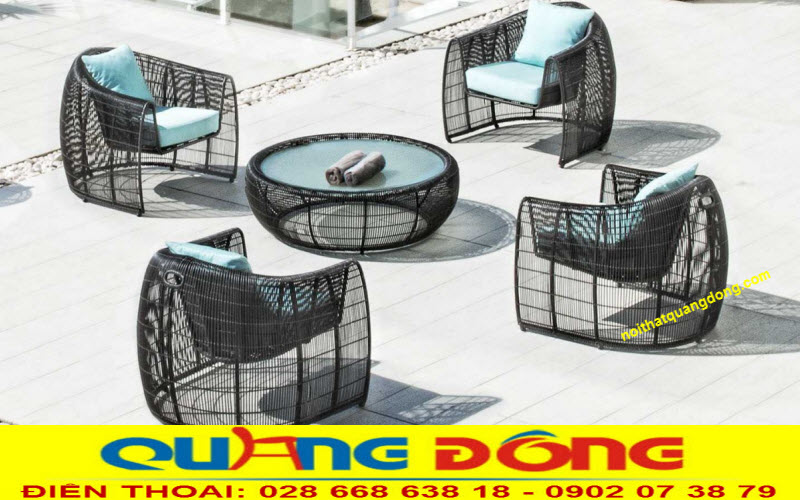 Bàn ghế cao cấp|Bàn ghế giả mây QD-275 Bộ bàn ghế mây nhựa QD-275 gồm 4 ghế 1 bàn, màu sắc đẹp, đa dạng, chất liệu sợi mây nhựa, khung, nệm, vải cao cấp.