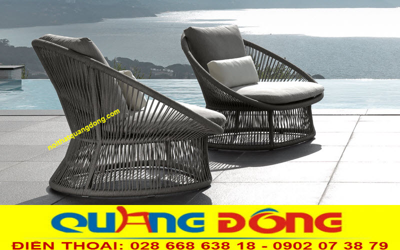 Ghế nhựa giả mây QD-277, ý tưởng những cánh hóa đang đua nở, đẹp mắt và ấn tượng