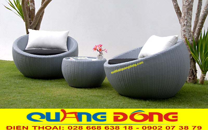 Mẫu bàn ghế giả mây QD-290 đẹp cho sân vườn Ghế sân vườn, resort, khách sạn, chất liệu mây nhựa, đẹp sang trọng, độ bền cao, màu sắc bạn được chọn theo ý thích.