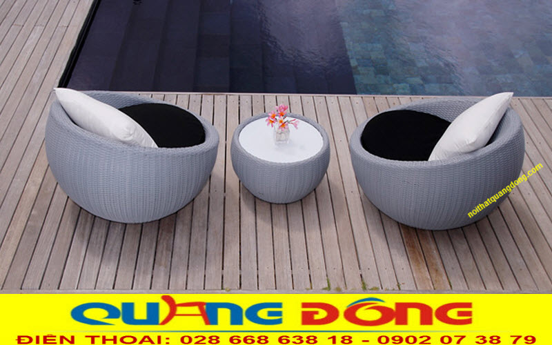 Bàn ghế giả mây QD-290|Ghế mây nhựa Bàn ghế giả mây QD-290, Bàn ghế sân vườn cao cấp, thiết kế đẹp, bộ bàn ghế giả mây đan mây nhựa cao cấp