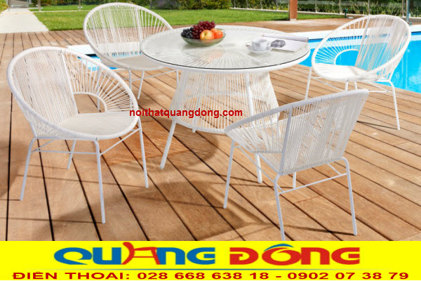 Bàn ghế sân vườn, ghế mây nhựa Bàn ghế nhựa giả mây QD-361, ghế mây nhựa dành cho không gian của bạn, thiết kế đẹp, chất lượng.
