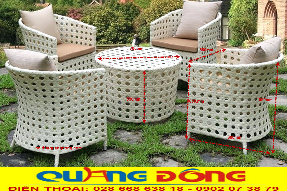 Bàn ghế giả mây QD-2028|bàn ghế đan thủ công mỹ nghệ đẹp. Bàn ghế nhựa giả mây QD-2028 đan sợi nhựa giả mây kiểu mắt cáo bằng thủ công đẹp mắt, chất lượng nguyên liệu cao cấp. Thiết kế và màu sắc đẹp, sang trọng quý phái tạo nét đẹp nhiều không gian.