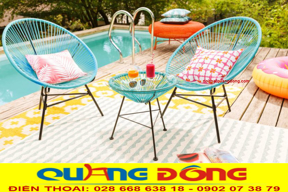 Bàn ghế giả mây QD-2029| mẫu bàn ghế đẹp cho sân vườn. Là một thiết kế đẹp cho không gian sân vườn với thiết kế hình cọ ấn tượng, được công ty NỘI THẤT QUANG ĐÔNG bảo hành 12 tháng sử dụng, giao hàng tận nơi và những cam kết chất lượng cao theo đúng tiêu chuẩn.