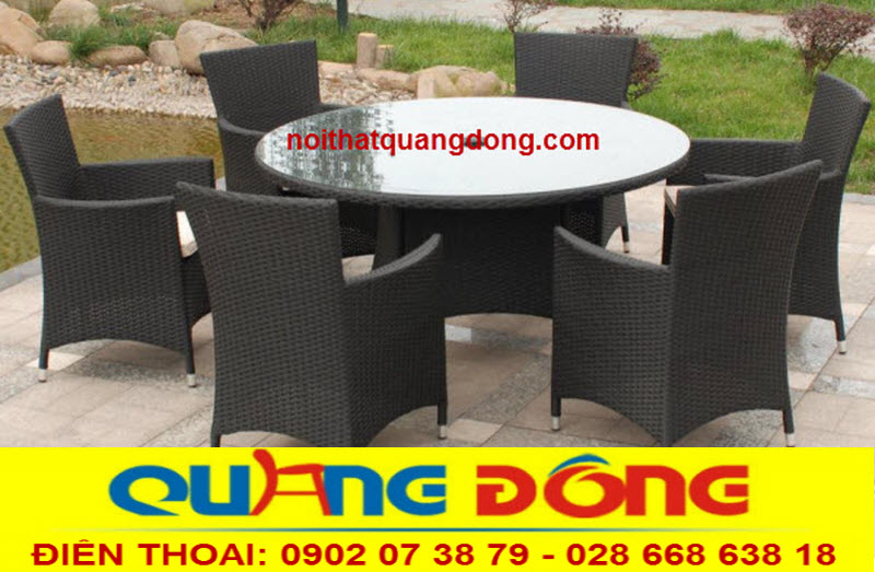 Địa chỉ sản xuất bàn ghế giả mây tại hcm_bàn ghế giả mây QD-393 Bàn ghế nhựa giả mây QD-393 tại quận 12 thành phố hồ chí minh do công ty nội thất quang đông làm nhà cung cấp đang nhận được rất nhiều sự quan tâm của khách hành