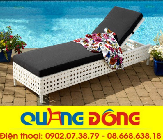 ghế hồ bơi qd-245, ghế tắm nắng nhựa giả mây mẫu ghế cho khu vực hồ bơi ,ghế nằm thư giãn cho khu resort bàng mây nhựa đẹp giá bán tại xưởng