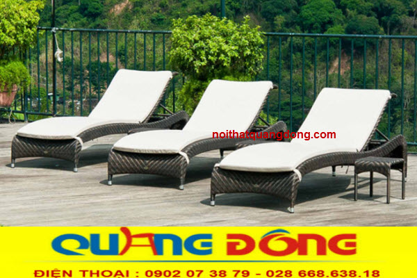 Ghế thư gi&atilde;n hồ bơi QD-257 l&agrave; sản phẩm ghế nằm hồ bơi m&acirc;y nhựa đan m&acirc;y nhựa kiểu đan l&oacute;ng ba đẹp mắt