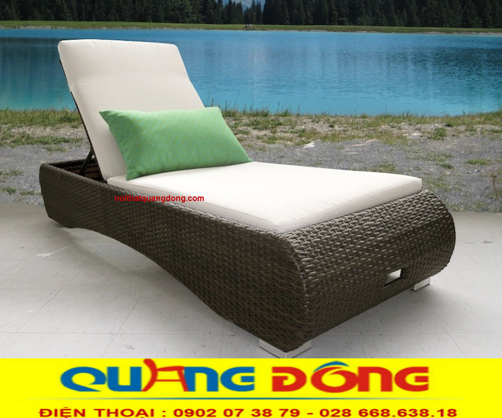 ghế hồ bơi QD - 506| mẫu ghế nằm hồ bơi mây nhựa bền đẹp, tốt nhất. Ghế giả mây QD-506 đan sợi nhựa giả mây cao cấp, khung thép đạt chuẩn, thiết kế bệ vệ sang trọng đốn tim nhiều khách hàng.