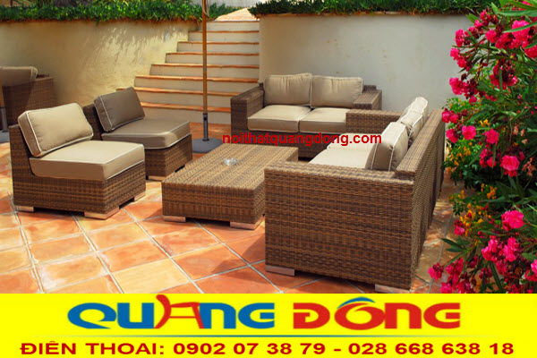 Sofa ph&ograve;ng kh&aacute;ch nhựa giả m&acirc;y QD-624 chất lượng cao, thiết kế đẹp, cao cấp, gi&aacute; tốt, b&agrave;n ghế sofa g&oacute;c cho ph&ograve;ng kh&aacute;ch bền, đẹp