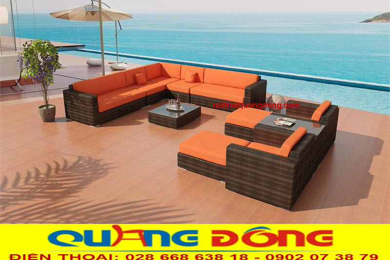 Với thiết kế hình chữ u sang trọng, bộ sofa mây nhựa QD-644 được đẹp ở nhiều không gian cả phòng khách lẫn ngoài trời, đan sợi nhựa giả mây cao cấp, màu sắc hài hòa , giá thành hợp lý được sản xuất ở quận 12 thành phố Hồ chí Minh.