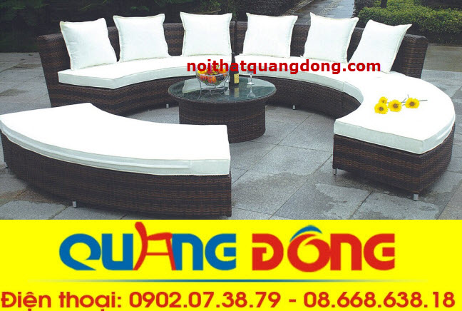 b&agrave;n ghế sofa giả m&acirc;y- mẫu sofa m&acirc;y nhựa cho kh&ocirc;ng gian s&acirc;n vườn 