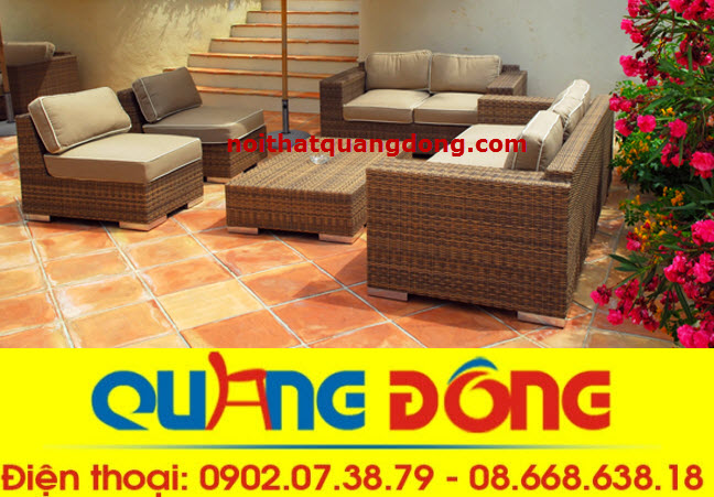 sofa vuông sofa nhựa giả mây địa chỉ đóng sofa giả mây uy tín 