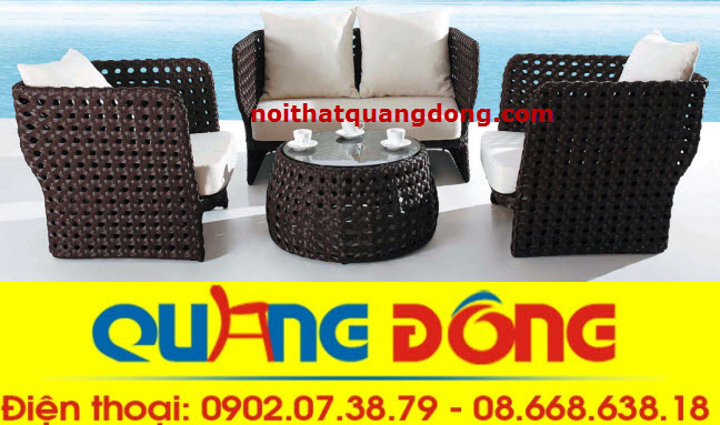 mẫu sofa m&acirc;y nhựa đan mắt c&aacute;o đẹp mắt sản phẩm của c&ocirc;ng ty tnhh nội thất quang đ&ocirc;ng