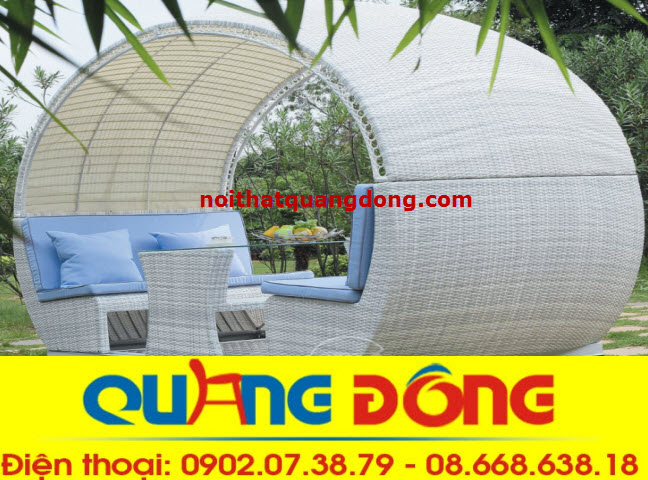 mẫu sofa ngoài trời bằng sợi nhựa giả mây-thiết kế độc đáo mới lạ