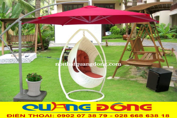 Xích đu giả mâyQD-069|Xích đu mây nhựa Xích đu mây nhựa là mẫu ghế xích đu thư giãn đẹp cho không gian của bạn, thiết kế đẹp, mẫu ghế kết hợp ô dù cực xinh