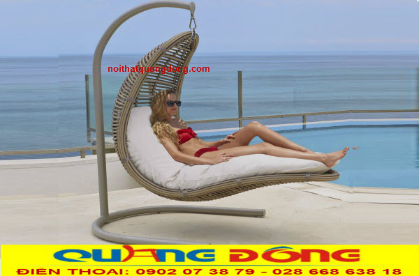 X&iacute;ch đu nhựa giả m&acirc;y QD-405, mẫu x&iacute;ch đu nhựa giả m&acirc;y d&agrave;nh cho s&acirc;n vườn, c&oacute; độ bền cao, đan sợ m&acirc;y nhựa b&aacute;n nguyệt.