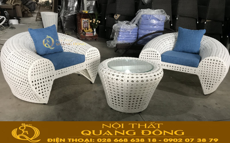 Nội Thất Quang Đ&ocirc;ng ra mẫu b&agrave;n ghế giả m&acirc;y QD-2025 theo y&ecirc;u cầu của kh&aacute;ch h&agrave;ng