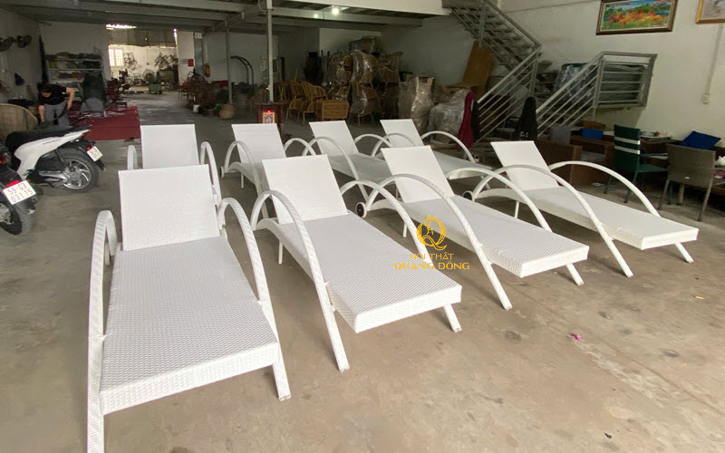 Ghế hồ bơi QD-1280 vừa mới hoàn thiện tại xưởng Nội thất Quang Đông Ghế nằm hồ bơi QD-1280 tại xưởng Nội thất Quang Đông