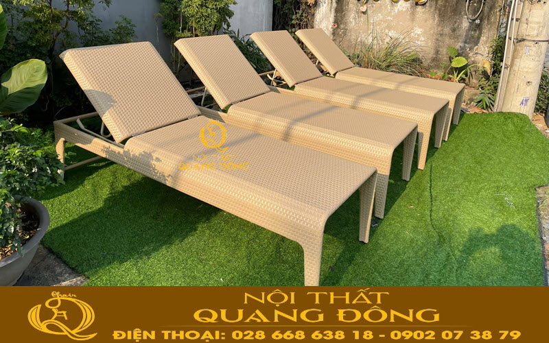 Ghế nằm hồ bơi giả mây ngày càng được ưa chuộng Ghế nằm hồ bơi giả mây ngày càng được các resort, khách sạn cao cấp ưa chuộng