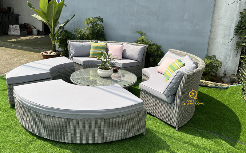 Sofa mây nhựa tại Nội thất Quang Đông đa dạng mẫu mã đáp ứng mọi nhu cầu trang trí