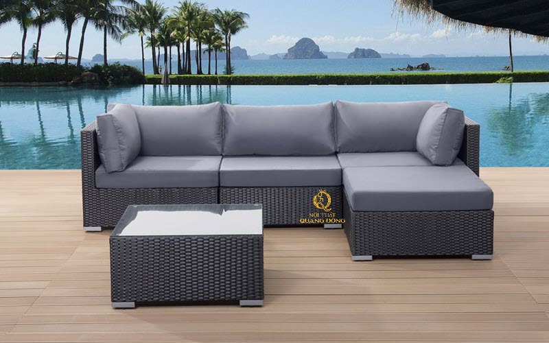 Nệm gối và vải bọc yếu tố làm thay đổi giá sofa giả mây Nệm gối góp phần thay đổi đáng kể giá của bàn ghế sofa