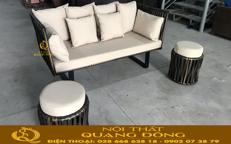 Sofa mây nhựa QD-692 Nội thất Quang Đông