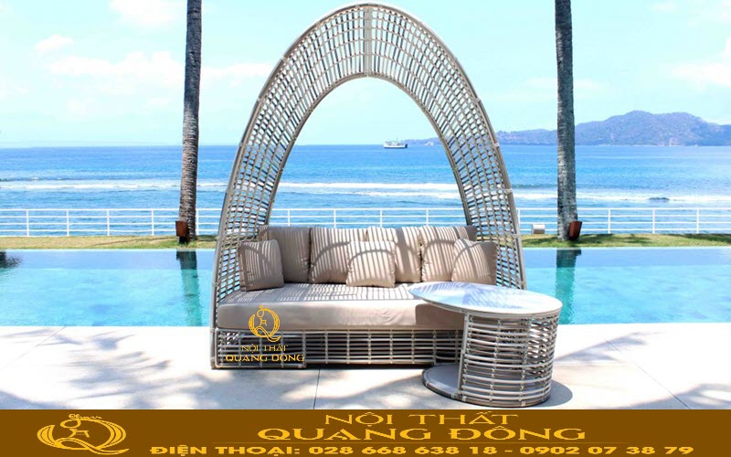 Sofa mây nhựa QD-708 Nội thất Quang Đông