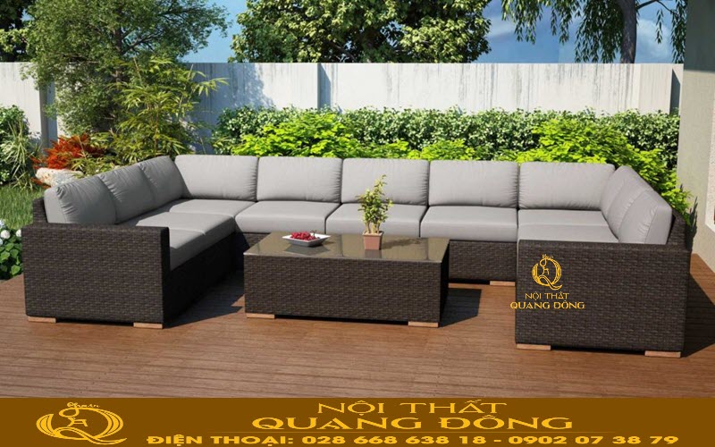 Sofa ngoài trời QD-735 Nội thất Quang Đông