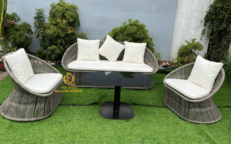 Sofa giả mây QD-758 thiết kế mềm mại tạo dấu ấn cho không gian