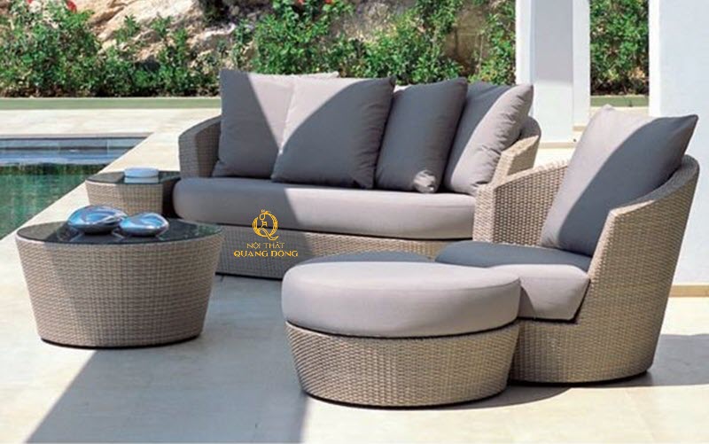 Sofa mây nhựa xu hướng lựa chọn hàng đầu cho nhiều không gian