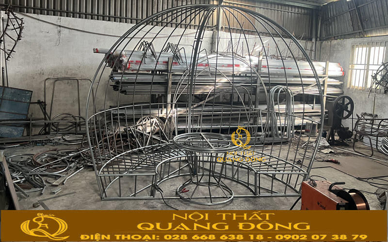 Xưởng sản xuất trực tiếp Nội thất Quang Đông chuyên sản xuất nội ngoại thất mây nhựa