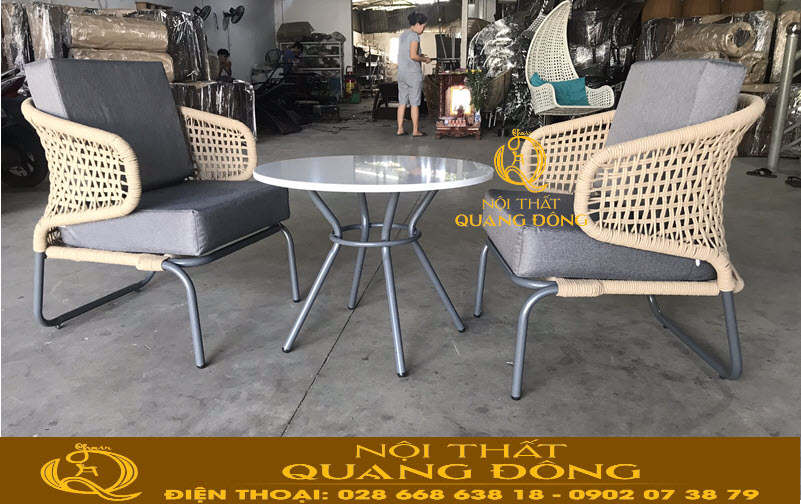 Bàn ghế ban công đẹp mẫu QD-2080