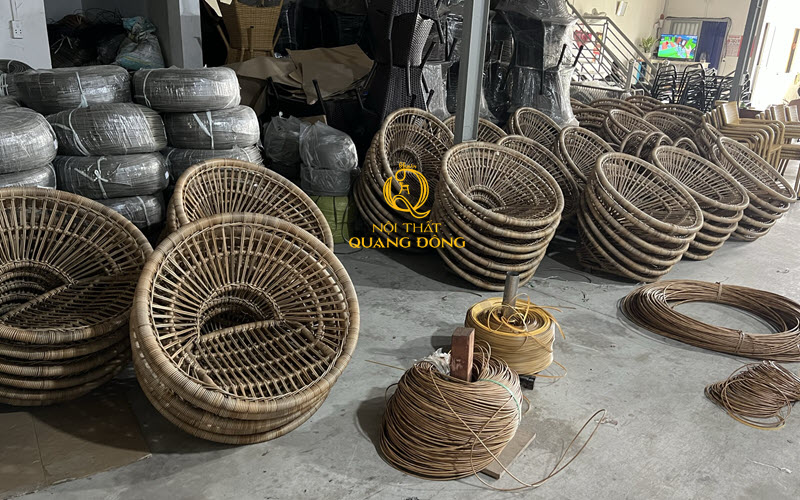 Loạt ghế giả mây QD-2083 được hoàn thiện cho Vias hotel Vũng Tàu