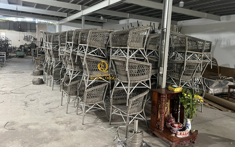 Ghế vườn giả mây cao cấp QD-317