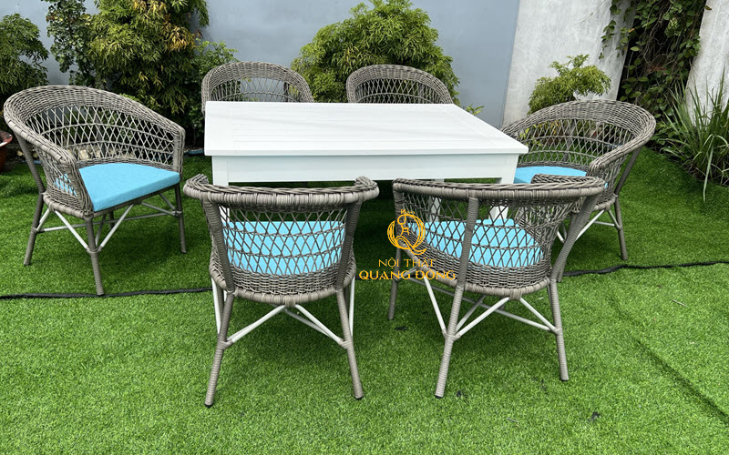 Ghế giả mây sân vườn, bãi biển QD-317