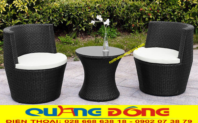 ghế giả mây cho sân vườn