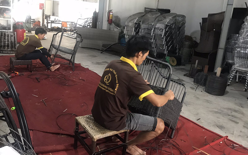 Bàn ghế mây nhựa chịu nắng mưa cực tốt