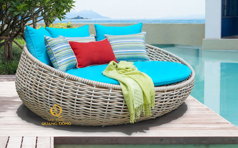 Giường tắm nắng QD - 513 thiết kế tinh tế phù hợp với không gian nghỉ dưỡng