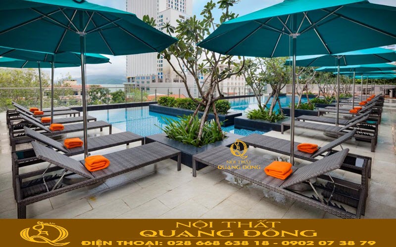 Ghế tắm nắng giả mây có nhiều ưu điểm nổi bật Ưu điểm của ghế tắm nắng giả mây